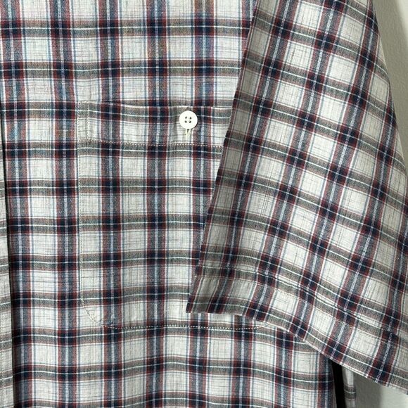 Roundtree & Yorke Shirt Men’s Size XL Plaid Multicolor Button Down Cotton Casual - Picture 7 of 11